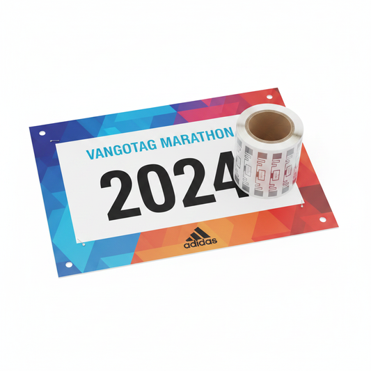 Marathon Bib with RFID Label Roll