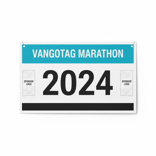 VangoTag Marathon Race Bib - hover view