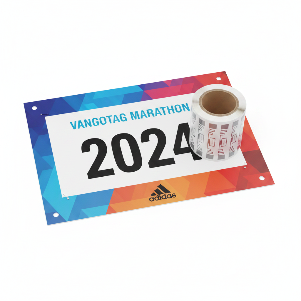 Marathon Bib with RFID Label Roll